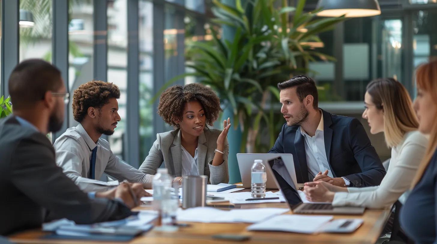 Business team discussing chargeback management and dispute workflows for high-risk payment processing.